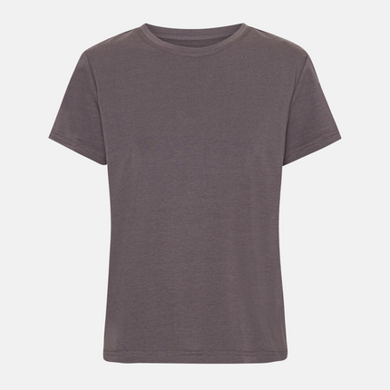 Brun kortærmet bambus t-shirt