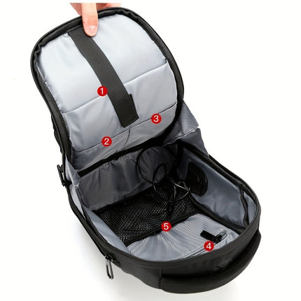 1pc Men's Trendy Chest Bag, Outdoor Simple Crossbody Bag