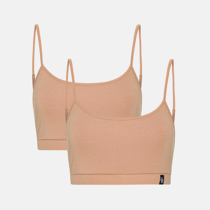 2 stk tan bambus Bh top med tynd strop