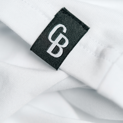Hvid langærmet bambus T-shirt