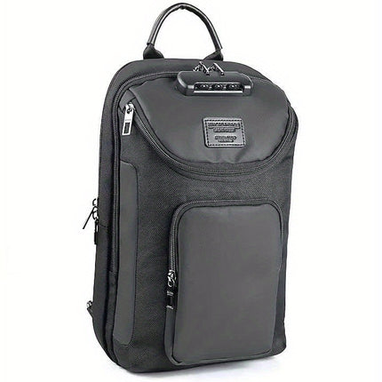 Anti-theft Sling Chest Bag With Password Lock, Men's Crossbody Bag