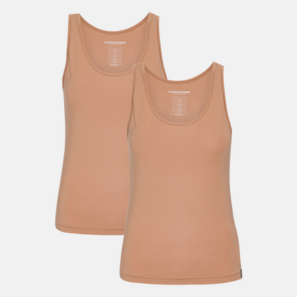 2 stk Tan Bambus Tank Top