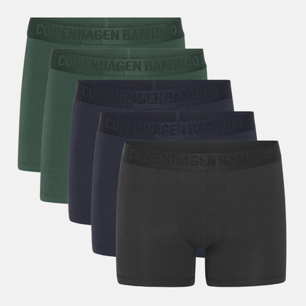 5 par Bambus underbukser sort, army, navy