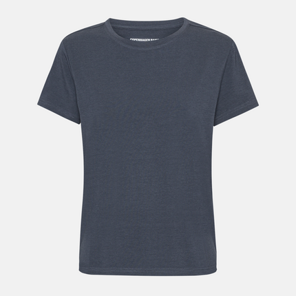 Mørkegrå kortærmet bambus t-shirt