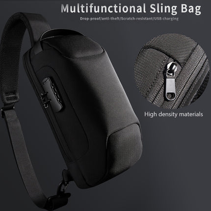 1pc Waterproof Waist Bag, Anti-Theft Chest Bag With Password Lock, Perfect Valentine's Day Gift