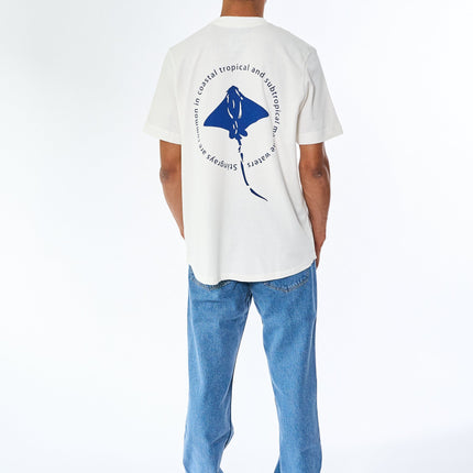 Bruce Stingray back print tee - Snow White