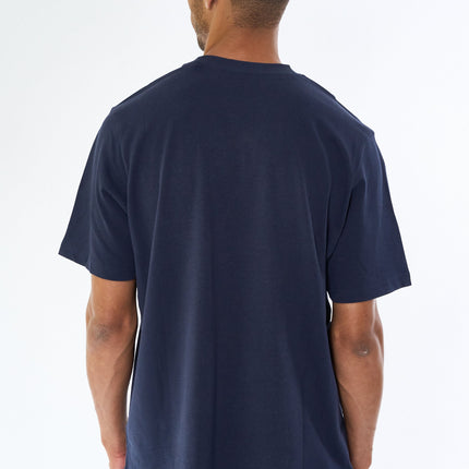 Bruce Text 3 tee - Navy Sea