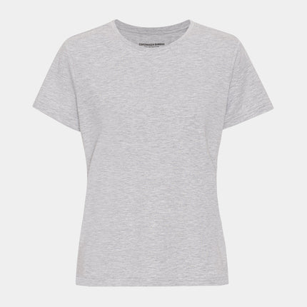 Lysegrå kortærmet bambus T-shirt