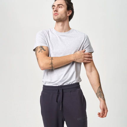 Lysegrå crew neck bambus T-shirt