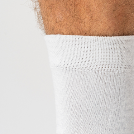 5 par hvide bambus strømper (Low cut)