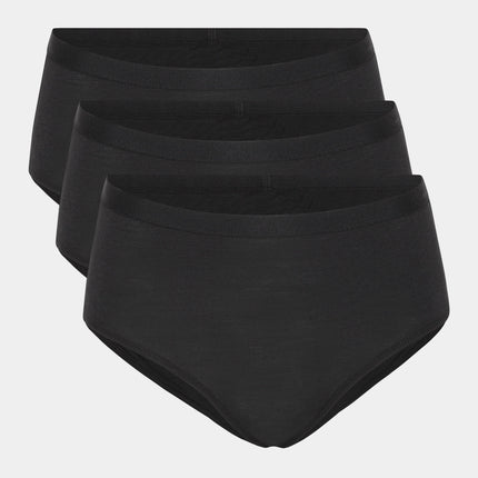 3 stk sorte bambus maxi trusser