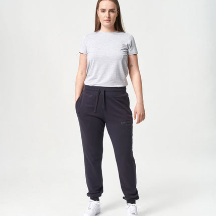 Mørkegrå bambus sweatpants med logo