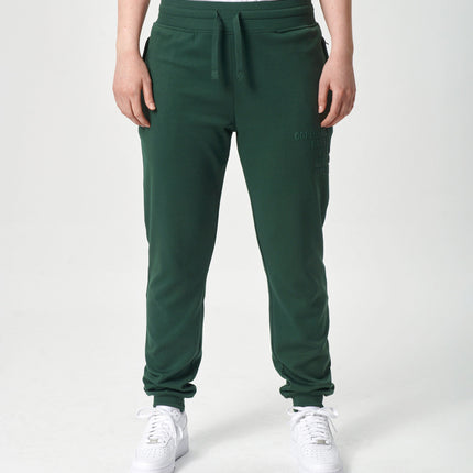 Grønne bambus sweatpants med logo