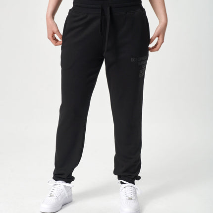 Sorte bambus sweatpants med logo