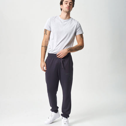 Mørkegrå bambus sweatpants med logo