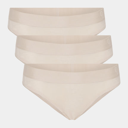 3 stk creme bambus tai trusser
