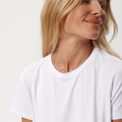 Hvid kortærmet bambus T-shirt