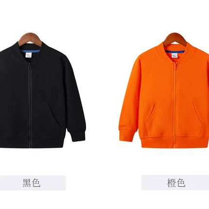 Kids Zipper Hoodies 2-12Years Old Young Children' Sweatshirt Boys & Girls Clothing Outdoor Sportswear Cotton Coat Jacket Selling