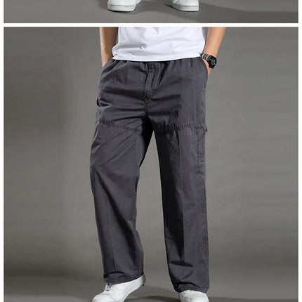 Men's Cargo Pants Summer Spring Cotton Work Wear New In Large Size 6XL Casual Climbing Joggers Sweatpants Hombre Autumn Trousers