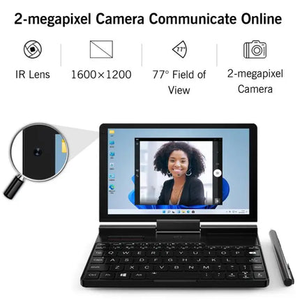 Hot Sale GPD Pocket 3 Handheld PC 16GB+512GB 8 Inch Win 11 Home Core I3-1125G4 US Plug 38.5Wh Fast Charger Business Laptop