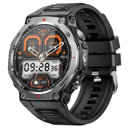 2025 New KT85 Sport Watch 1.43'' Stress Monitor Exercise Tracking Magnetic Charge Unisex 5ATM Android IOS Smart Watch for Men