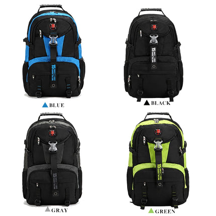 Waterproof Backpack Men Large Capacity TravelBag Oxford Fashion Schoolbags 18 Inch Laptop Backpacks for Teenagers Male Mochila