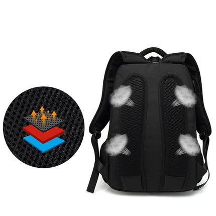 2024 New Waterproof Travel Backpack Men USB Charging 15.6inch Laptop Bag Men's Backpacks Leisure Nylon School Bag Male Mochila