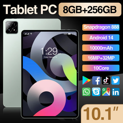 Global Unlock 10.1 Inch HD Screen Tablet PC Dual SIM Card Laptop 4G New Educational Tablets MTK Processor Tablet