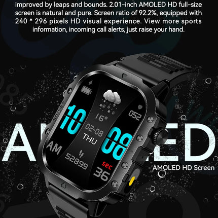 2.01inch Screen Smart Watch New Design Multifunctional Heart Rate BT Call Android IOS Smart Watch H12 Sport Smart Watch