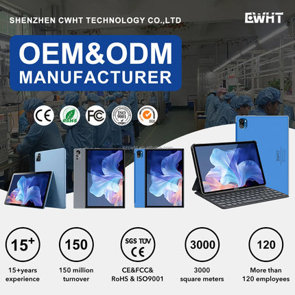 Factory Price China OEM Android 13.0 Tablet 10 Inch 8+256GB 4G SIM Card 5G Wifi Business Education Tablette Tablet With Keyboard