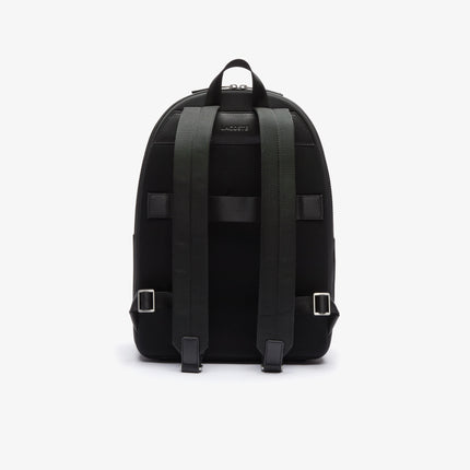 Chantaco Piqué Leather Backpack Men Lacoste
