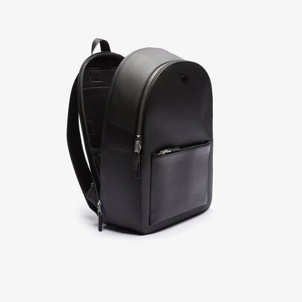 Chantaco Piqué Leather Backpack Men Lacoste