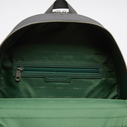 Chantaco Piqué Leather Backpack Men Lacoste