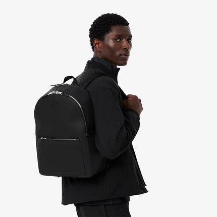 Chantaco Piqué Leather Backpack Men Lacoste