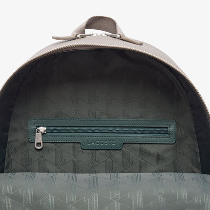 Chantaco Piqué Leather Backpack Men Lacoste