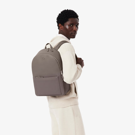 Chantaco Piqué Leather Backpack Men Lacoste