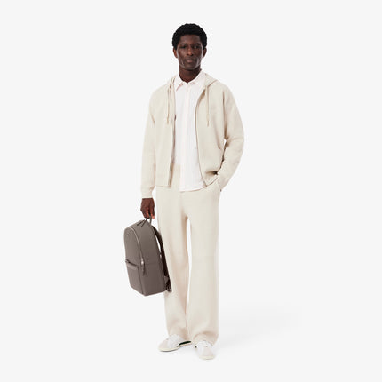Chantaco Piqué Leather Backpack Men Lacoste