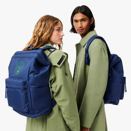 Neocroc Rectangular Backpack Unisex - Blue - Lacoste - Backpack