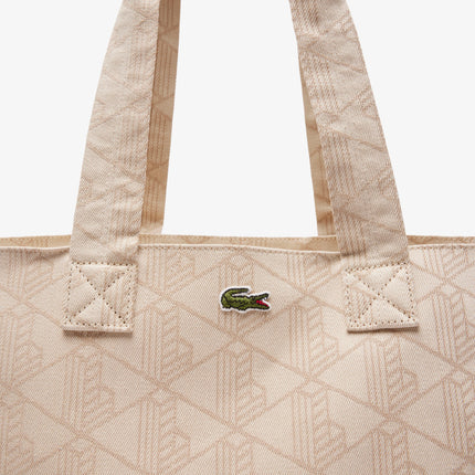 XL Summer Pack Jacquard Motif Tote Unisex - Beige - Lacoste - Bags