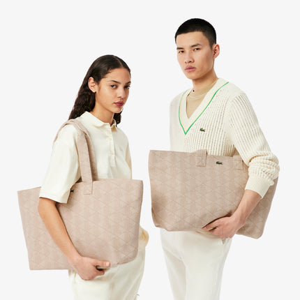 XL Summer Pack Jacquard Motif Tote Unisex - Beige - Lacoste - Bags