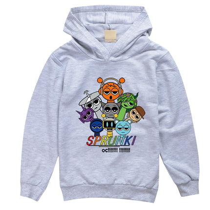 Incredibox Sprunki Hoodie for Kids Hoody Sweatshirts for Teen Boys Cartoon Coats for Girls, Casual Outerwear for Baby, Game, Hot