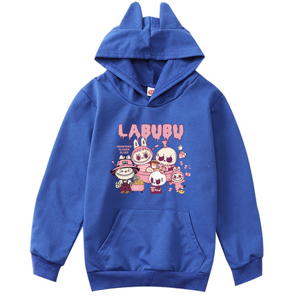 Labubu  Hoodie Kids Comic Graphic Sweatshirt Teenager Boys Fashion Streetwear Baby Girls Pullover Coats Children Clothing