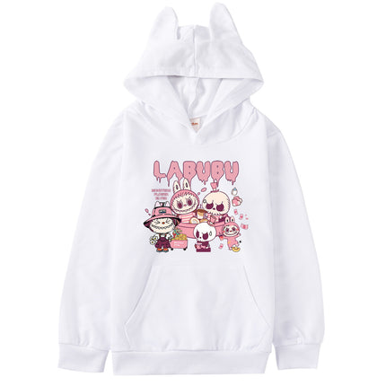 Labubu  Hoodie Kids Comic Graphic Sweatshirt Teenager Boys Fashion Streetwear Baby Girls Pullover Coats Children Clothing