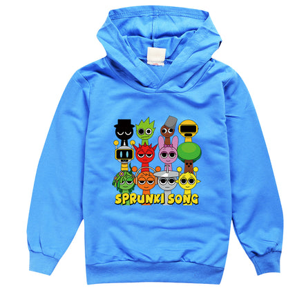 Sprunk Incredibox  Hoodie for Kids, Hoody Sweatshirts for Teen Boys Cartoon Coats for Girls Casual Outerwear for Baby Game Hot
