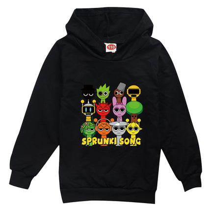 Sprunk Incredibox  Hoodie for Kids, Hoody Sweatshirts for Teen Boys Cartoon Coats for Girls Casual Outerwear for Baby Game Hot