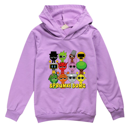 Sprunk Incredibox  Hoodie for Kids, Hoody Sweatshirts for Teen Boys Cartoon Coats for Girls Casual Outerwear for Baby Game Hot