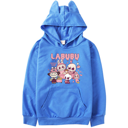 Labubu  Hoodie Kids Comic Graphic Sweatshirt Teenager Boys Fashion Streetwear Baby Girls Pullover Coats Children Clothing