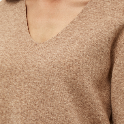 PCRosalia Strik Pullover - Sand