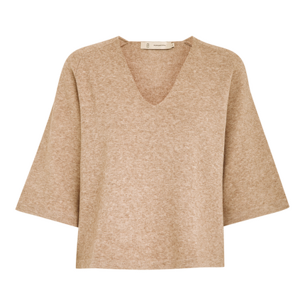 PCRosalia Strik Pullover - Sand