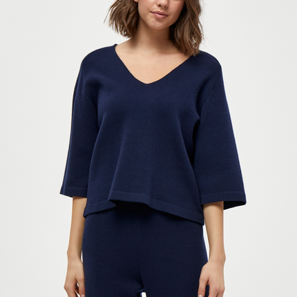 PCRosalia Strik Pullover - Navy